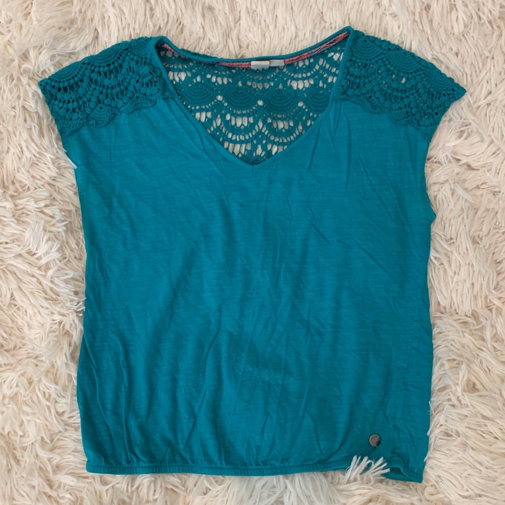 Roxy Shirt with Lace Detail